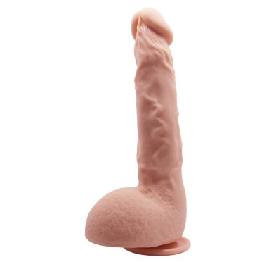 Elastyczne realistyczne dildo 24 cm żylaste skóra